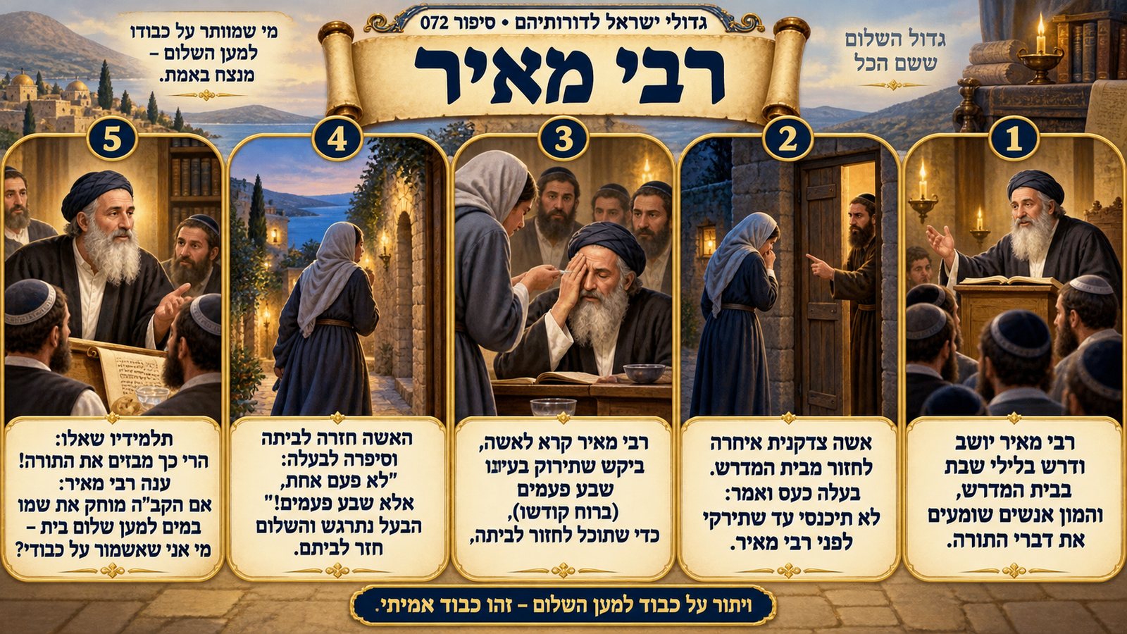 תמונת סיכום — רבי מאיר: רבי מאיר